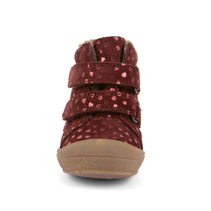 Froddo OLLIE WOOL TEX neperšlampami vaikiški aulinukai – bordo spalvos
